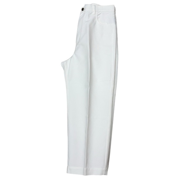 Christian Wijnants Pelanac Cropped Wide Leg Trousers - White Denim, Size 8 - Picture 13 of 15